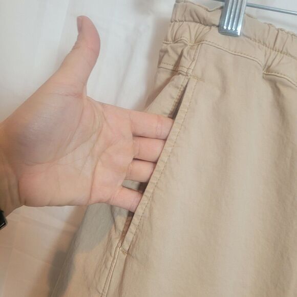Pilcro The Izzie Relaxed Pull On Barrel Pants Women's Size Large Khaki Tan Boho - Picture 5 of 12